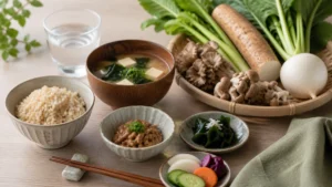 発酵食品と食物繊維を取り入れた和食